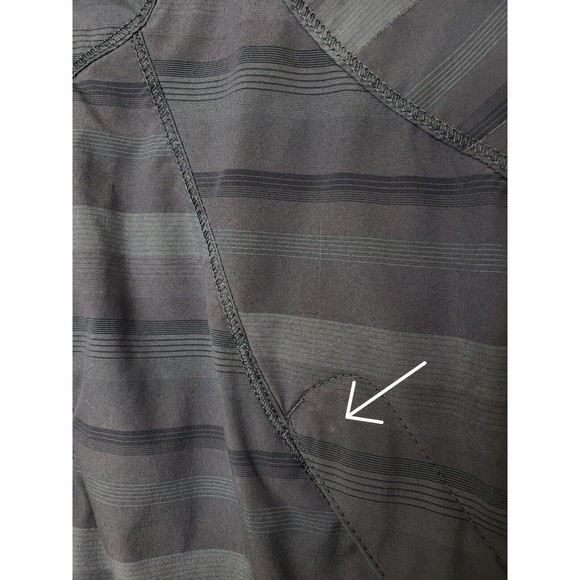 Lululemon Run Hustle Jacket Cool Poncho Stripe 8 MARK ON SLEEVE - Picture 13 of 13